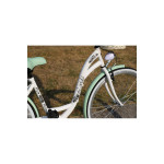 Mestský retro bicykel 28" Lavida 1-prevodový Bielo-zelený